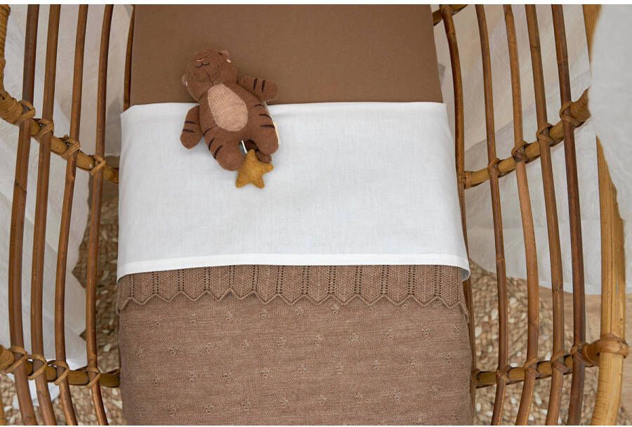 Meyco baby wieglaken 75x100 cm set van 2 Offwhite