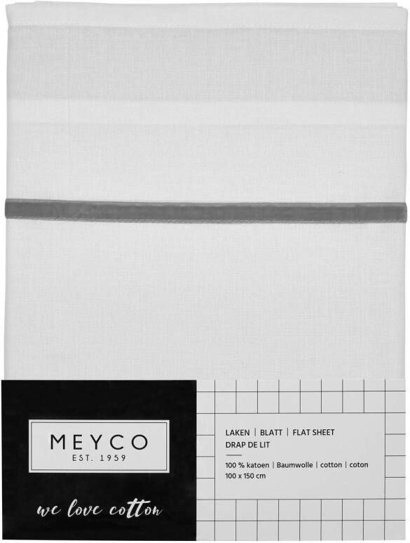 Meyco baby wieglaken Bies 75x100 cm velvet grijs