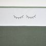 Meyco baby wieglaken Sleepy eyes 75x100 cm forest green Babylaken Wit - Thumbnail 2