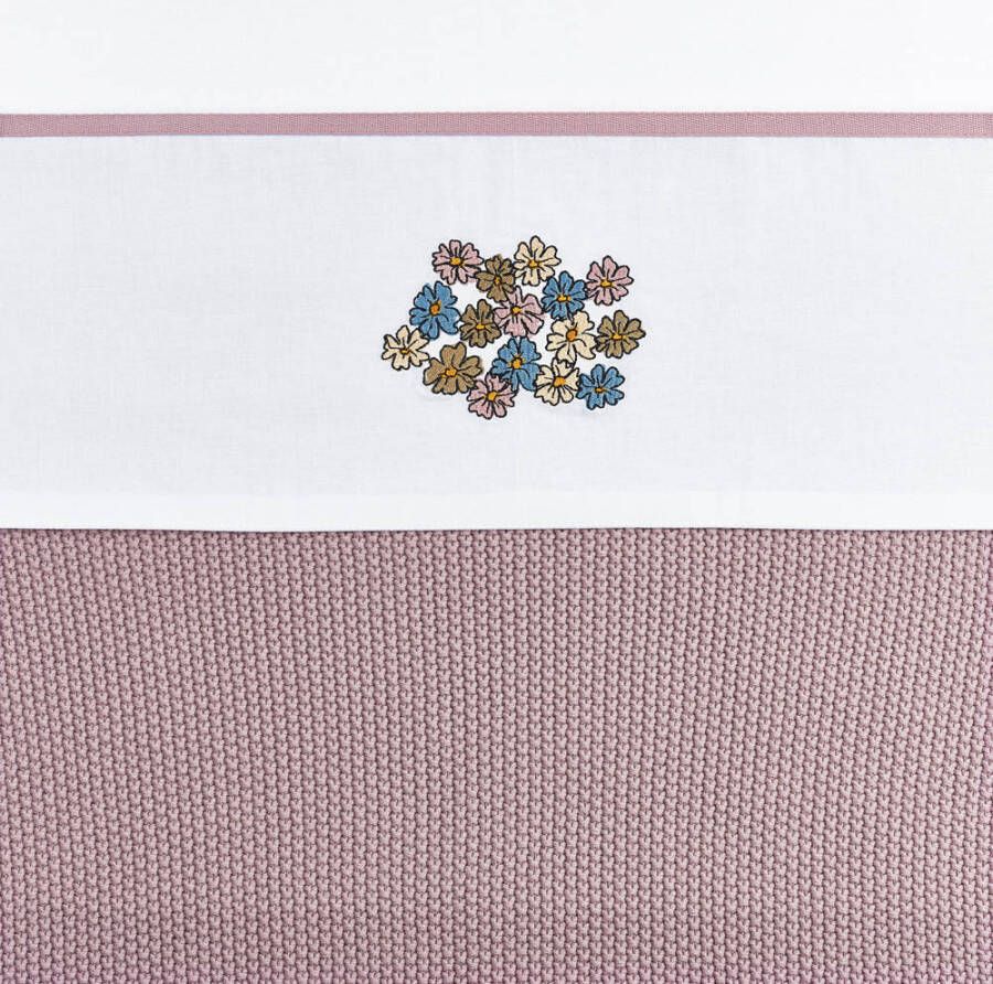 Meyco baby wieglaken Vintage Flower 75x100 cm lilac