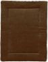 Meyco boxkleed Knots 77x97 cm chocolate Bruin | Boxkleed van - Thumbnail 2