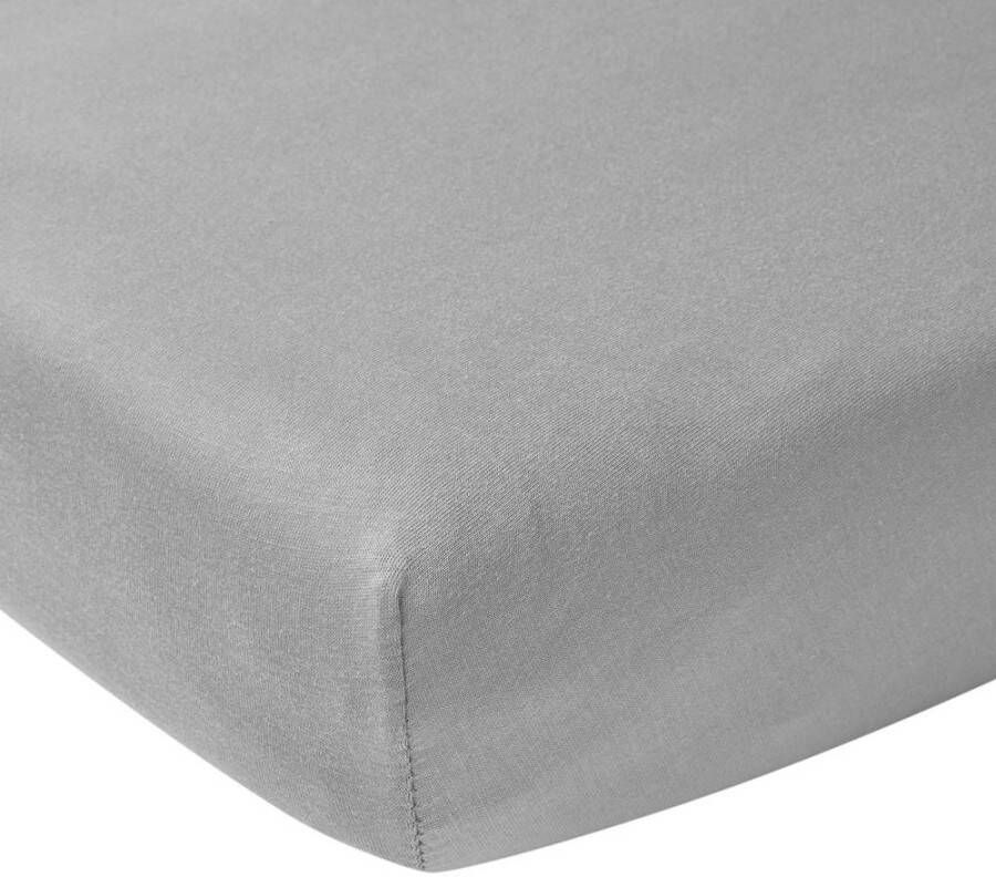 Meyco hoeslaken boxmatras 75x95 cm grijs
