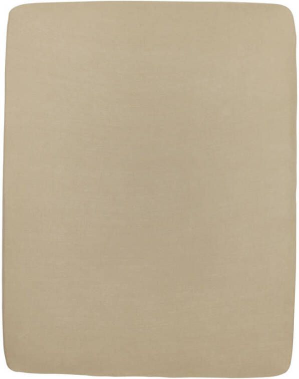 Meyco hoeslaken boxmatras 75x95 cm taupe