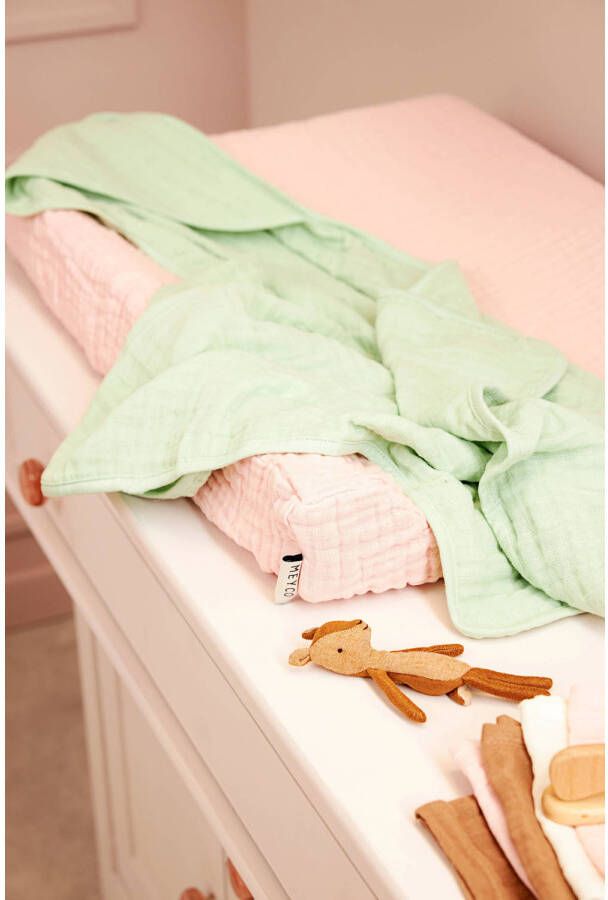 Meyco hydrofiele aankleedkussenhoes soft pink