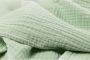 Meyco hydrofiele baby ledikantlaken 100x150cm soft green Babylaken Groen - Thumbnail 3