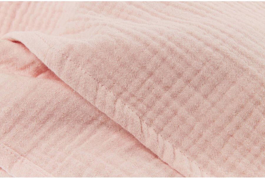 Meyco hydrofiele baby ledikantlaken 100x150cm soft pink