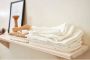 Meyco hydrofiele swaddle Uni 120x120 cm set van 2 Offwhite Wit Effen - Thumbnail 3