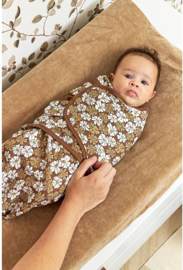 Meyco inbakerdoek Vintage Flower taupe