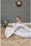 Meyco katoenen dekbedovertrek baby (100x135 cm) Wit Dierenprint - Thumbnail 2
