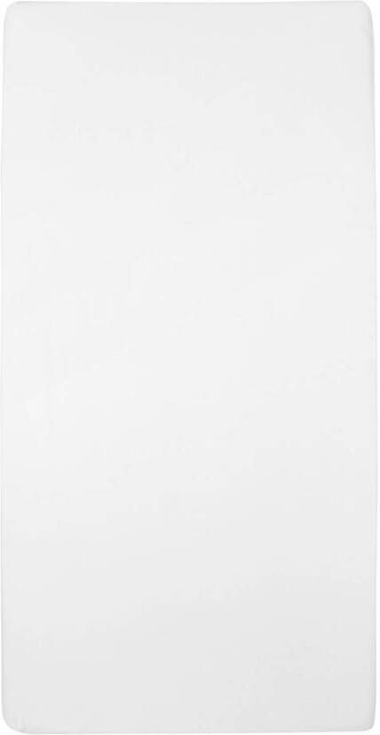 Meyco katoenen jersey hoeslaken co-sleeper 50x90 cm (set van 2) wit
