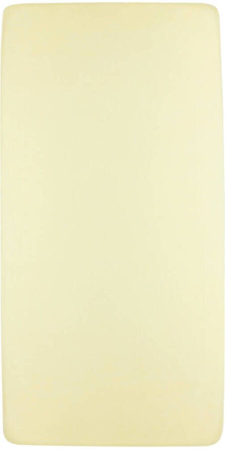 Meyco katoenen jersey junior hoeslaken 70x140 150 soft yellow