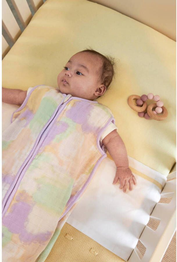 Meyco katoenen jersey junior hoeslaken 70x140 150 soft yellow