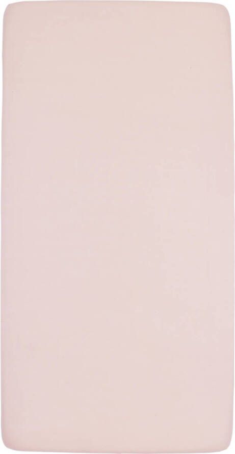 Meyco katoenen jersey ledikant hoeslaken 60x120 cm Soft Pink