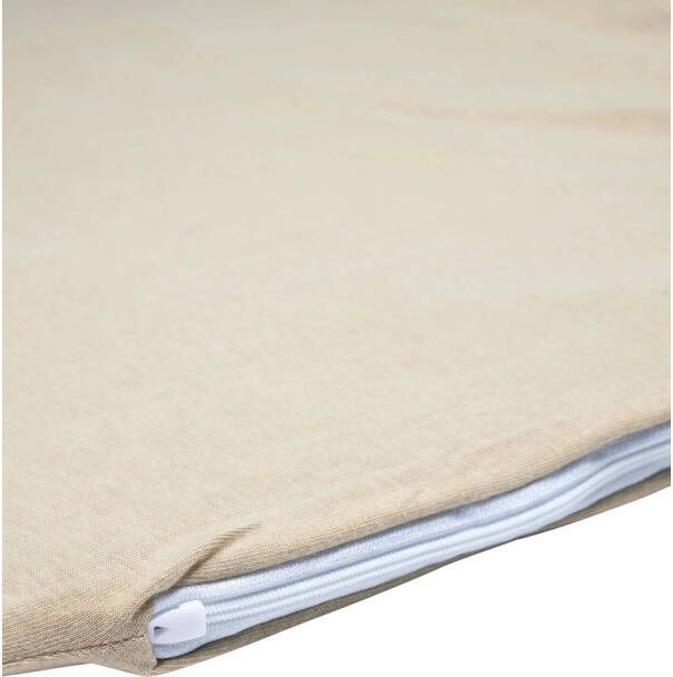 Meyco katoenen jersey matrashoes DeLuxe voor campingbed 60x120cm sand