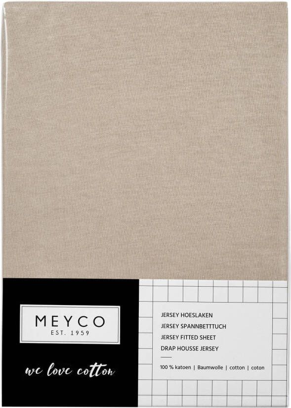Meyco katoenen junior hoeslaken 70x140 150 cm sand