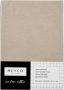 Meyco katoenen junior hoeslaken 70x140 150 cm sand Beige Effen - Thumbnail 2