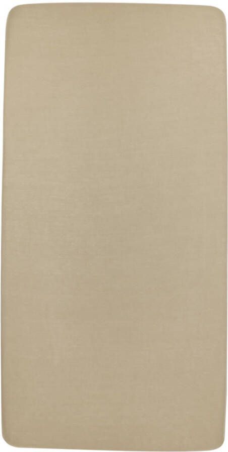Meyco katoenen junior hoeslaken 70x140 150 cm taupe