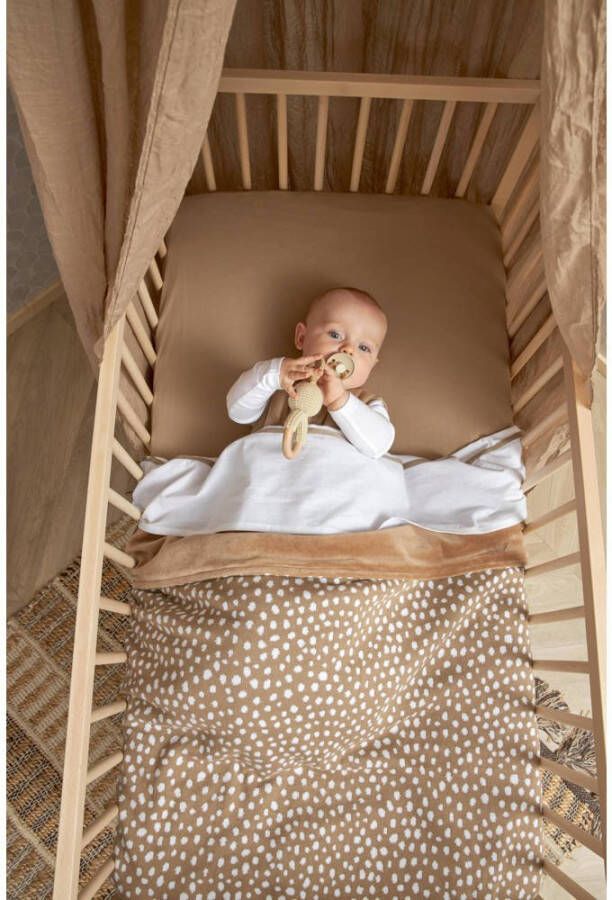 Meyco katoenen junior hoeslaken 70x140 150 cm taupe