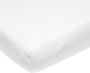 Meyco katoenen molton hoeslaken wieg 40x80 90 cm Wit - Thumbnail 2