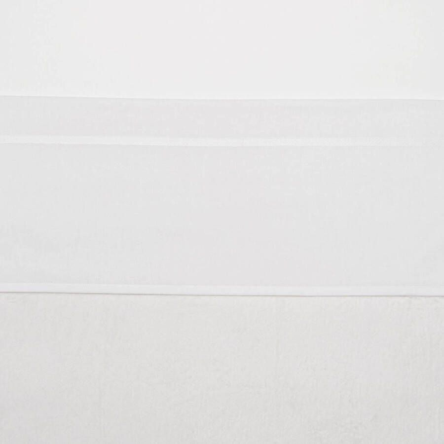 Meyco ledikantlaken met bies 100x150 cm wit wit
