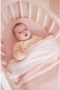 Meyco reversible baby ledikantdeken Mini Knots Teddy 100x150 cm Soft Pink Babydeken Roze - Thumbnail 2