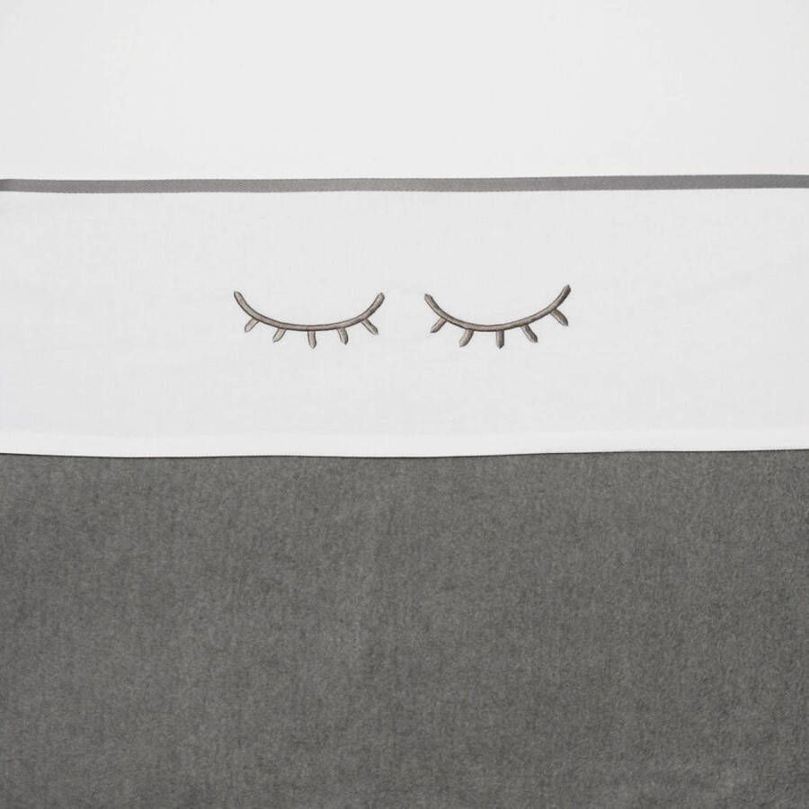 Meyco Sleepy eyes ledikantlaken 100x150 cm grijs