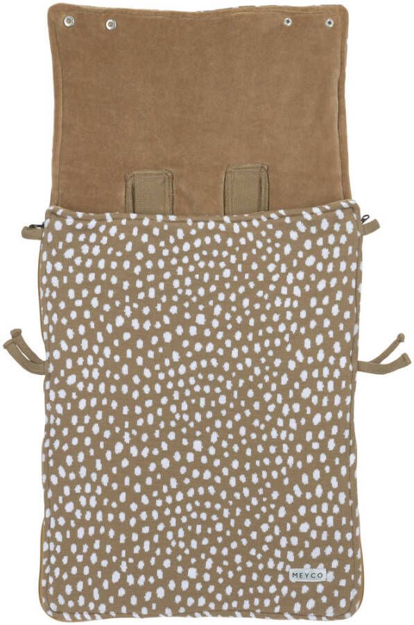 Meyco voetenzak Cheetah taupe