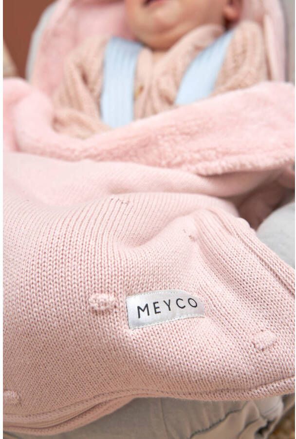 Meyco voetenzak Mini Knots groep 0 3 5 punts Soft Pink