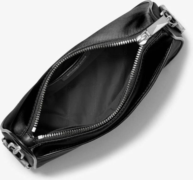 Michael Kors nylon crossbody tas Jet Set met AirPods case zwart