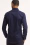Michaelis slim fit strijkvrij overhemd donkerblauw - Thumbnail 3