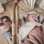 Mies & Co baby wiegdeken soft teddy Cozy dots 70x100 cm Babydeken Roze - Thumbnail 2