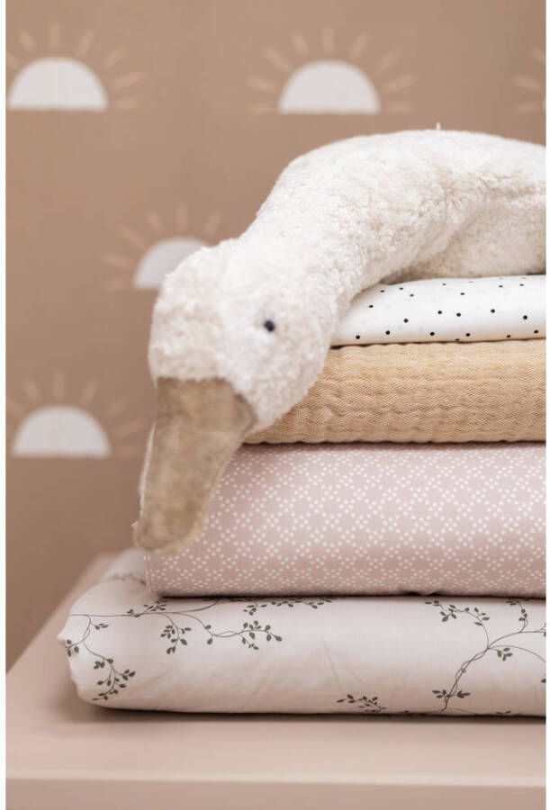 Mies & Co baby wiegdeken soft teddy Pretty Pearls 70x100 cm