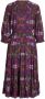 Miljuschka by Wehkamp midi jurk met paisley print paars - Thumbnail 2