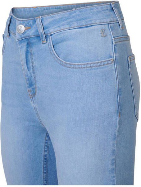 Miss Etam high waist slim fit jeans Jackie lengte 28 inch light blue