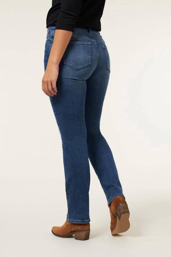 Miss Etam straight jeans Jackie medium blue denim