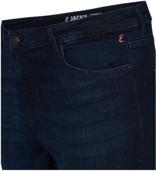 Miss Etam Plus slim fit jeans Jackie dark blue denim