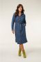 Miss Etam Regulier blousejurk Dunya denim dress dark blue denim - Thumbnail 2