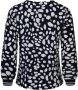 Miss Etam Regulier sweater Lyra met all over print zwart wit - Thumbnail 3