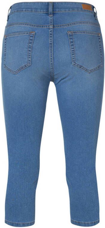 Miss Etam slim fit capri jeans Jackie medium blue denim