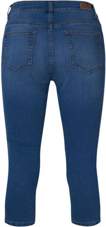 Miss Etam slim fit capri jeans Jackie dark blue denim