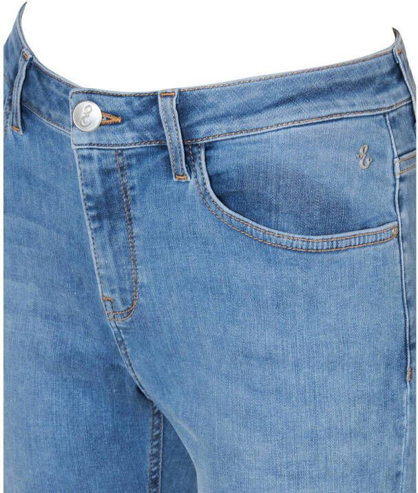 Miss Etam slim fit jeans short Jackie 502 bleached denim