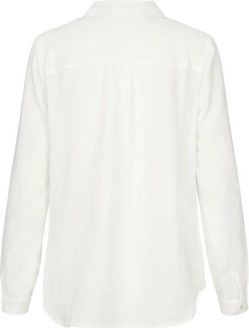 Modström blouse Ossa met textuur wit