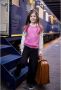 Moodstreet blouse met all over print roze Meisjes Katoen Klassieke kraag 110 116 - Thumbnail 4
