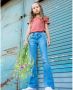 Moodstreet flared jeans lichtblauw Meisjes Stretchdenim 104 - Thumbnail 2