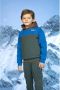Moodstreet hoodie blauw grijs bruin Sweater Jongens Stretchkatoen Capuchon 110 116 - Thumbnail 2