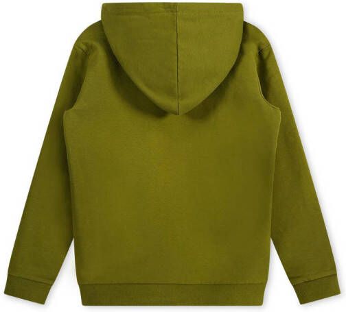 Moodstreet hoodie met printopdruk groen