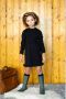 Moodstreet jurk zwart Meisjes Polyester Ronde hals Effen 110 116 - Thumbnail 3