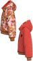 Moodstreet reversible winterjas met teddy oranje bruin roze Meisjes Polyester Capuchon 122 128 - Thumbnail 3