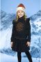 Moodstreet sweater met printopdruk zwart oranje Meisjes Stretchkatoen Ronde hals 146 152 - Thumbnail 4