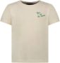 Moodstreet Gebroken Wit T-shirt T-shirt With Chest And Back Print - Thumbnail 6